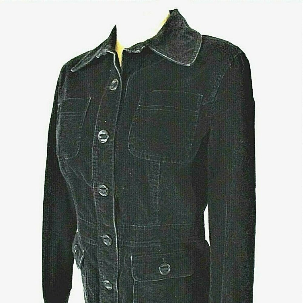 Debenhams women's Sz 12 black Corduroy Jacket